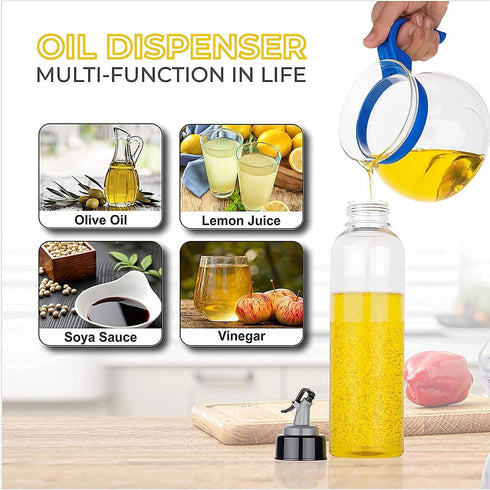Plastic Oil Dispenser (1000 ML) - The Earth Store - kitchen essentials